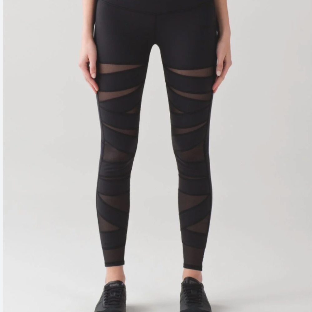 Lululemon Tech Mesh High-Waisted Leggings - Black